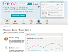Tablet Screenshot of goma-cms.org